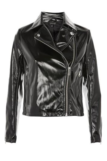 Topshop Vinyl Biker Jacket