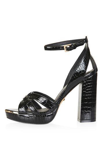 Topshop Lolita Croc Platform Sandals
