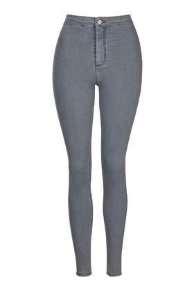 Topshop Moto Grey Joni Jeans