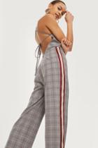 Topshop Checked Jumpsuit