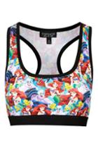Topshop The Little Mermaid Print Crop Top