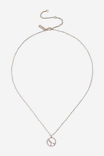 Topshop *cancer Horoscope Ditsy Necklace