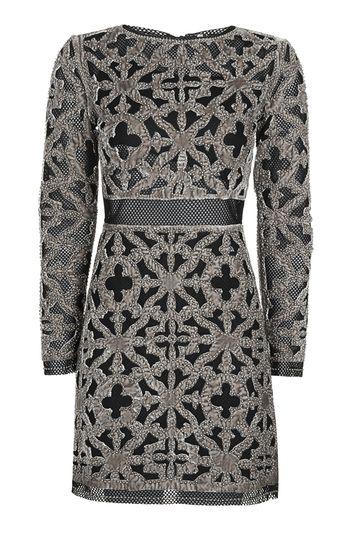Topshop Corded Velvet Shift Dress