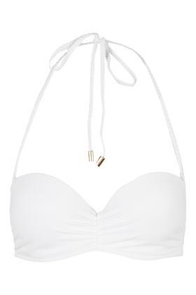 Topshop Ruche Braided Bandeau Top