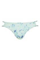 Topshop *marble Bikini Bottoms By Wolf & Whistle