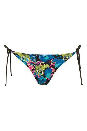 Topshop Tropical Leopard Bikini Bottoms