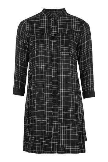Topshop Grid Check Shirt Dress