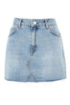 Topshop Petite High-waist Denim Skirt