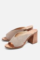 Topshop *wide Fit Netty Heeled Mules