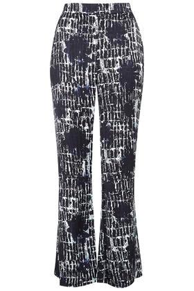 Topshop Soft Grid Print Pants