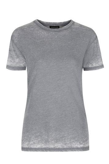 Topshop Washed Burnout Tee