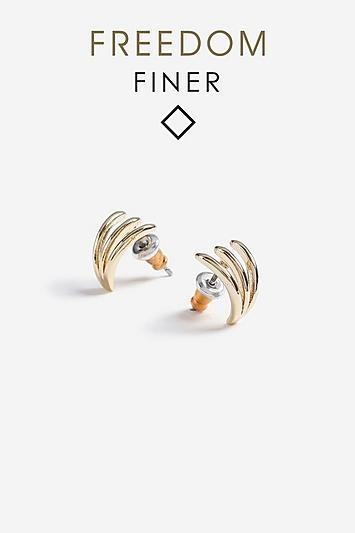 Topshop Freedom Finer Claw Stud Earrings
