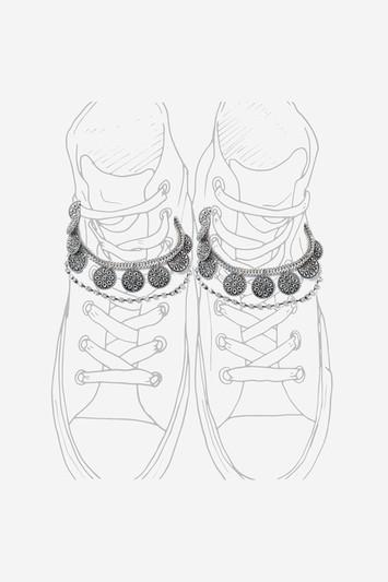 Topshop Coin Shoe Anklets
