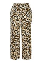Topshop Leopard Print Cropped Trouser