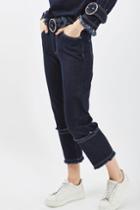 Topshop Cuff Contrast Jeans By Boutique