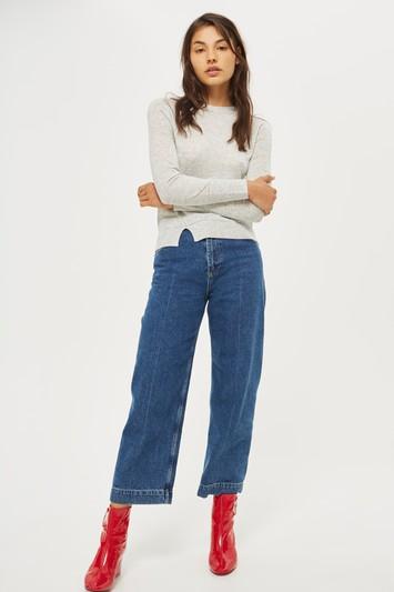 Topshop Pointelle Knit Sweater