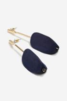 Topshop Wooden Shape Drop Earrings