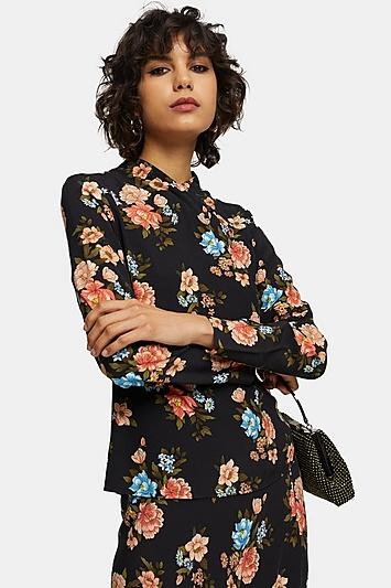 Topshop Floral Printed Top