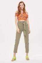 Topshop Popper Utility Trousers