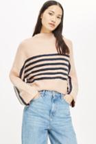 Topshop *striped Sweater By Native Youth