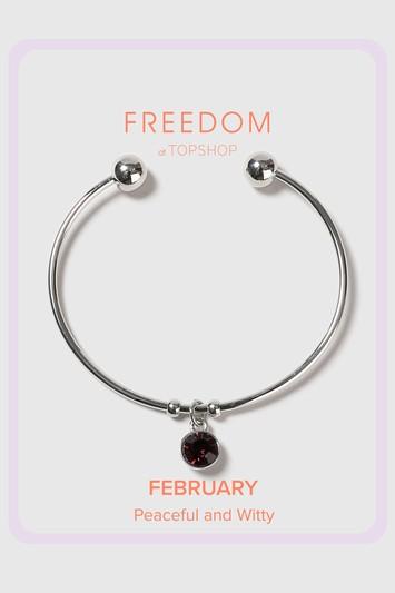 Topshop February Birthstone Bangle