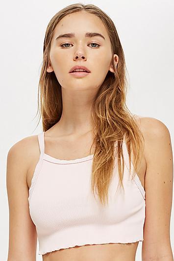 Topshop *ribbed Tankini Top By Twiin