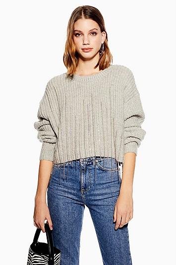 Topshop Diamante Drip Jumper