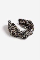 Topshop *metallic Leopard Knot Headband