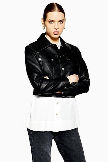 Topshop Western Pu Jacket