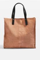 Topshop Leather Suede Shopper Bag