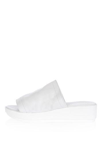 Topshop Woodie Leather Slides