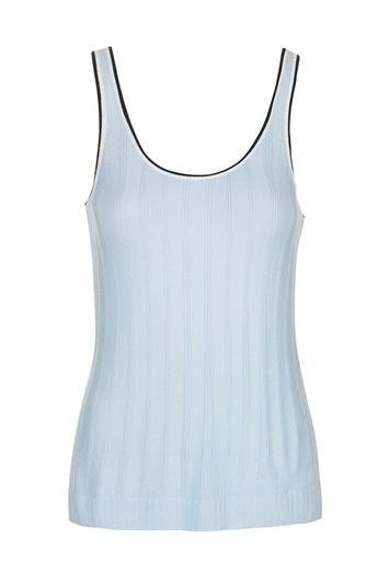 Topshop Tipped Rib Knitted Vest