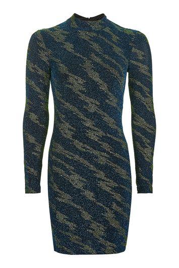 Topshop Lightning Glitter Mini Dress