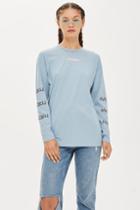Topshop Long Sleeve Malibu Surf Top