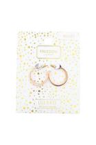 Topshop Rose Gold Plated Double Cross Over Hoop