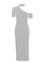 Topshop Assymetric Neck Choker Dress