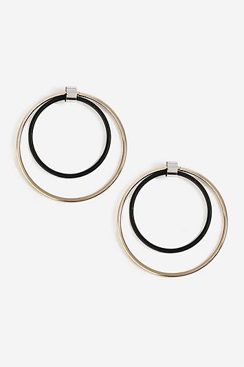 Topshop Coated Ring Drop Earrings