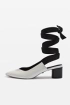 Topshop Jemima V-cut Mid Heels Ballerina Shoes
