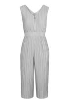 Topshop *pleated Zip Front Jumpsuit By Glamorous