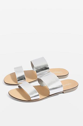 Topshop Hush Metallic Sandals