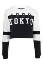 Topshop Cropped Tokyo Sweatshirt