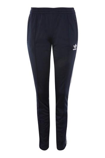 Topshop Navy Blue Printed Trousers By Adidas Originals