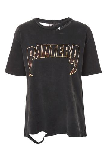 Topshop Tall Pantera Slash Neck T-shirt