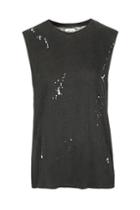 Topshop Raw Splatter Tank By Who We Are