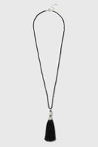 Topshop Bead And Tassel Necklace