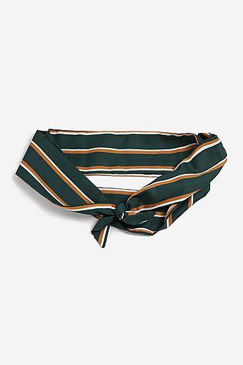 Topshop *green Stripe Scarf
