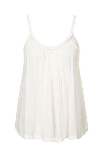 Topshop Petite Plaited Strap Cami Top