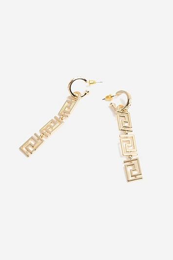 Topshop Egyptian Shaped Drop Earrings