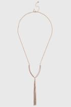 Topshop Tube And Tassel Necklace