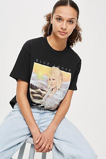 Topshop Dolly Parton T-shirt By And Finally
